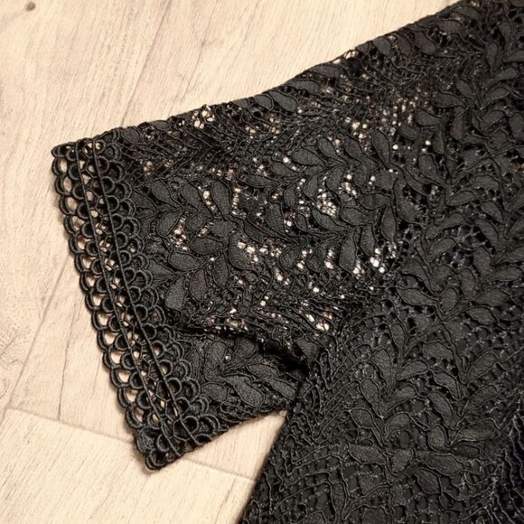 MINKPINK Revolve Tell Tale Lace Mini Dress Black Size L - Picture 7 of 9